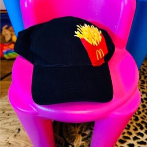RARE McDonald's Black Cap with Fries Graphic
